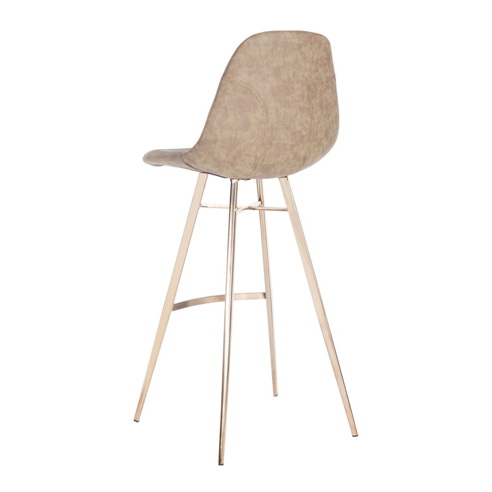 SAFAVIEH Mathison Bar Stool | Brown / Copper |