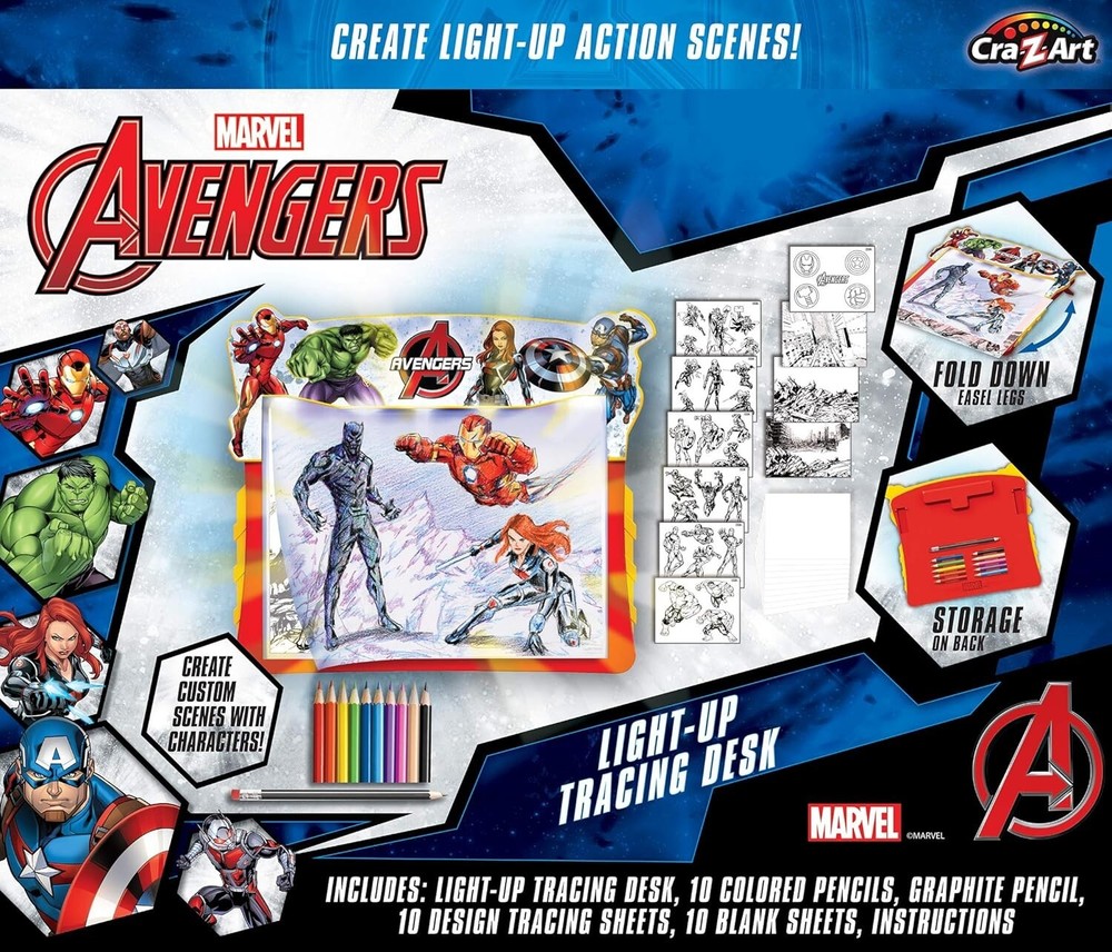 Marvel Avengers Light Up Tracing Pad