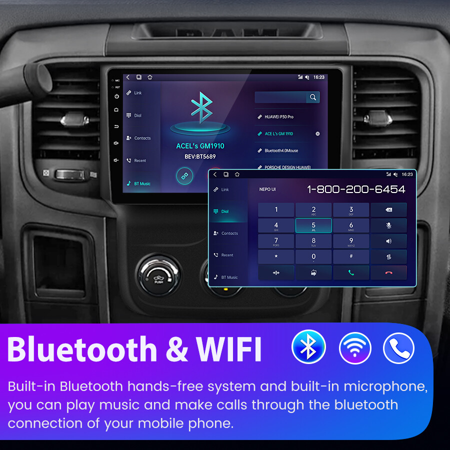 For Dodge RAM 1500 2500 3500 2013 2014 2015 2016 2017 2018 Car Stereo Radio GPS