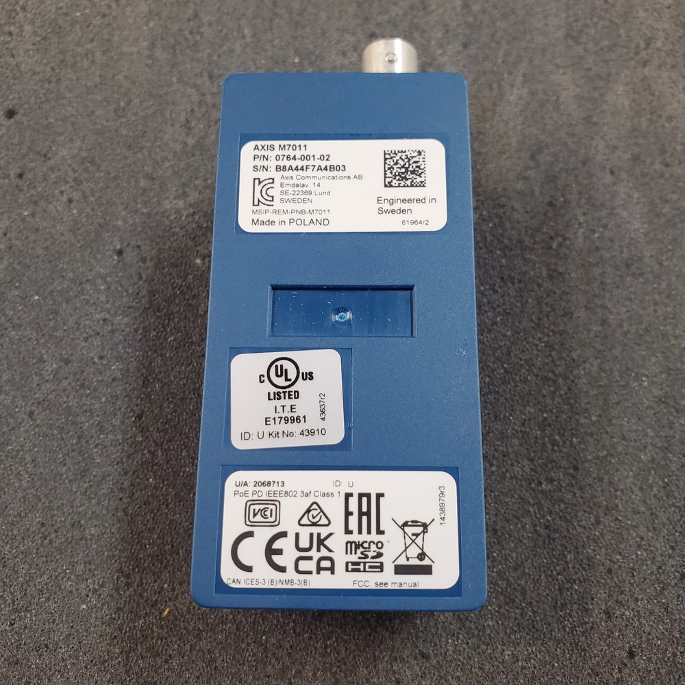 Axis M7011 Video Encoder Blue New