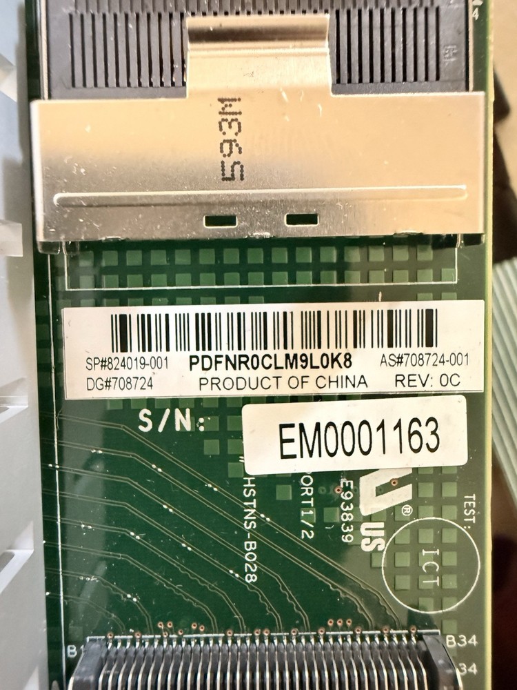 HPE NVMe PCIe Bridge Controller Board
