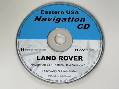 2002 2003 2004 2005 Land Rover Freelander Discovery II Navigation CD EASTERN MAP