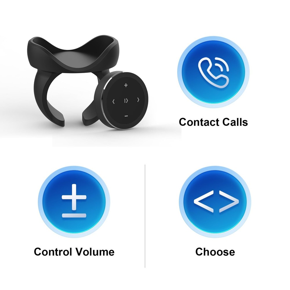Wireless Bluetooth Media Control Button with Selfie Functionality