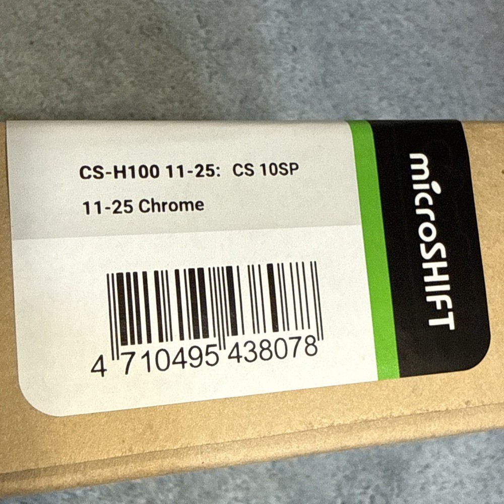 microSHIFT CS-H100 Cassette - 10Speed 11-25t Chrome [caw]