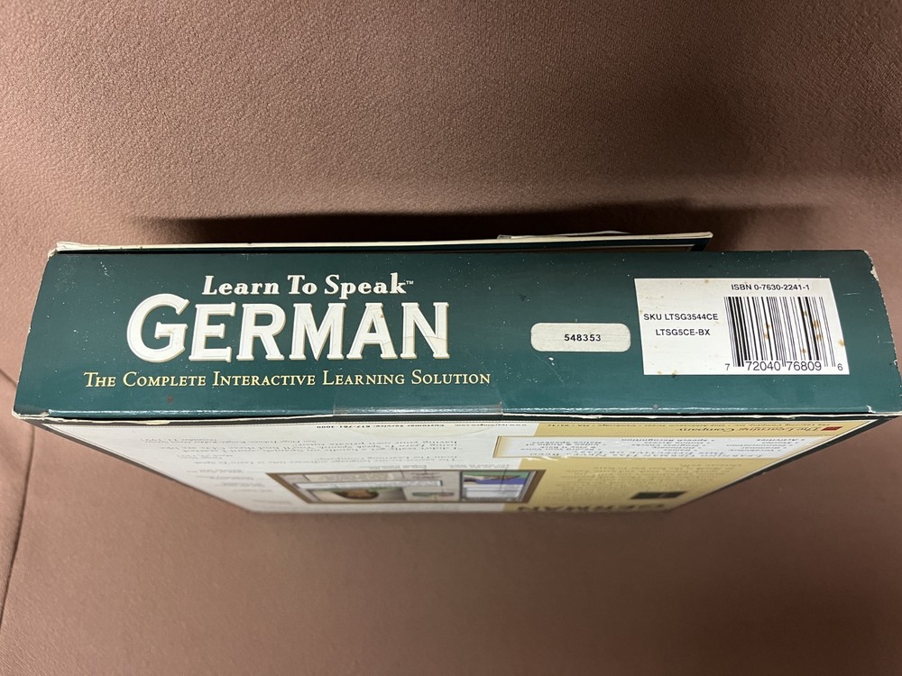 Learn to Speak German Complete Interactive Course - New Factory Sealed