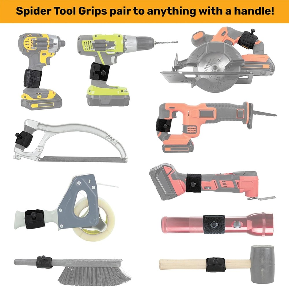 Pro Tool Holster + Tether + 1 Grip + 1 Drill Pins + 1 Tab