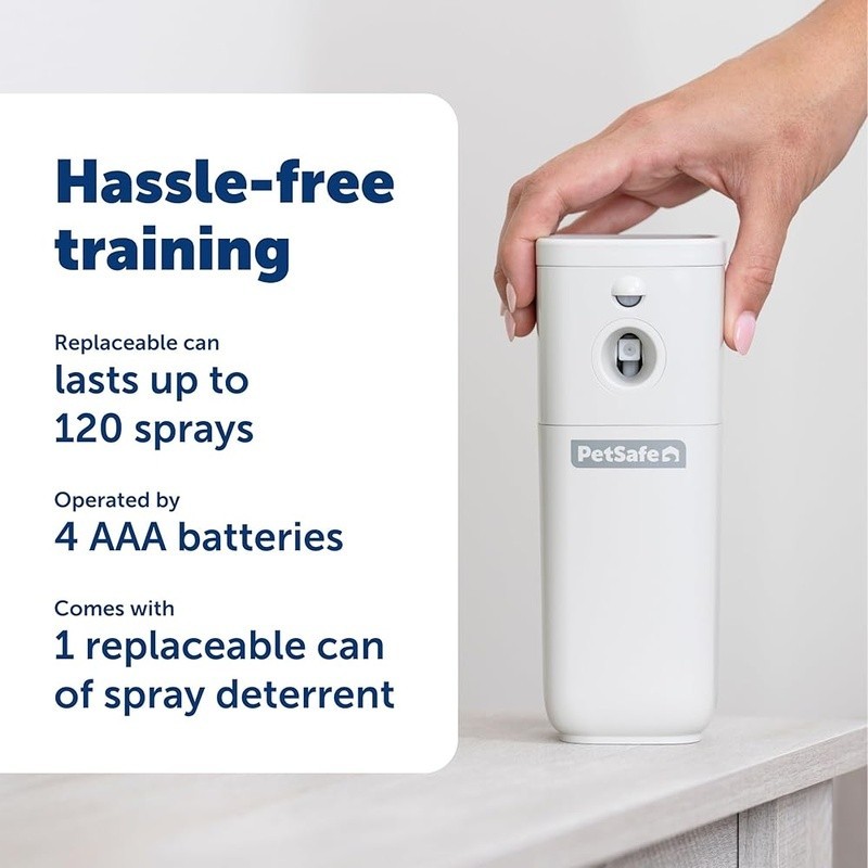 Automatic Spray Pet Deterrent Motion Sensor Training Device Refillable Trainer