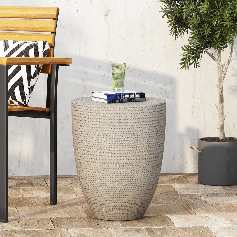 Christopher Knight Home Inkwood End Table Concrete