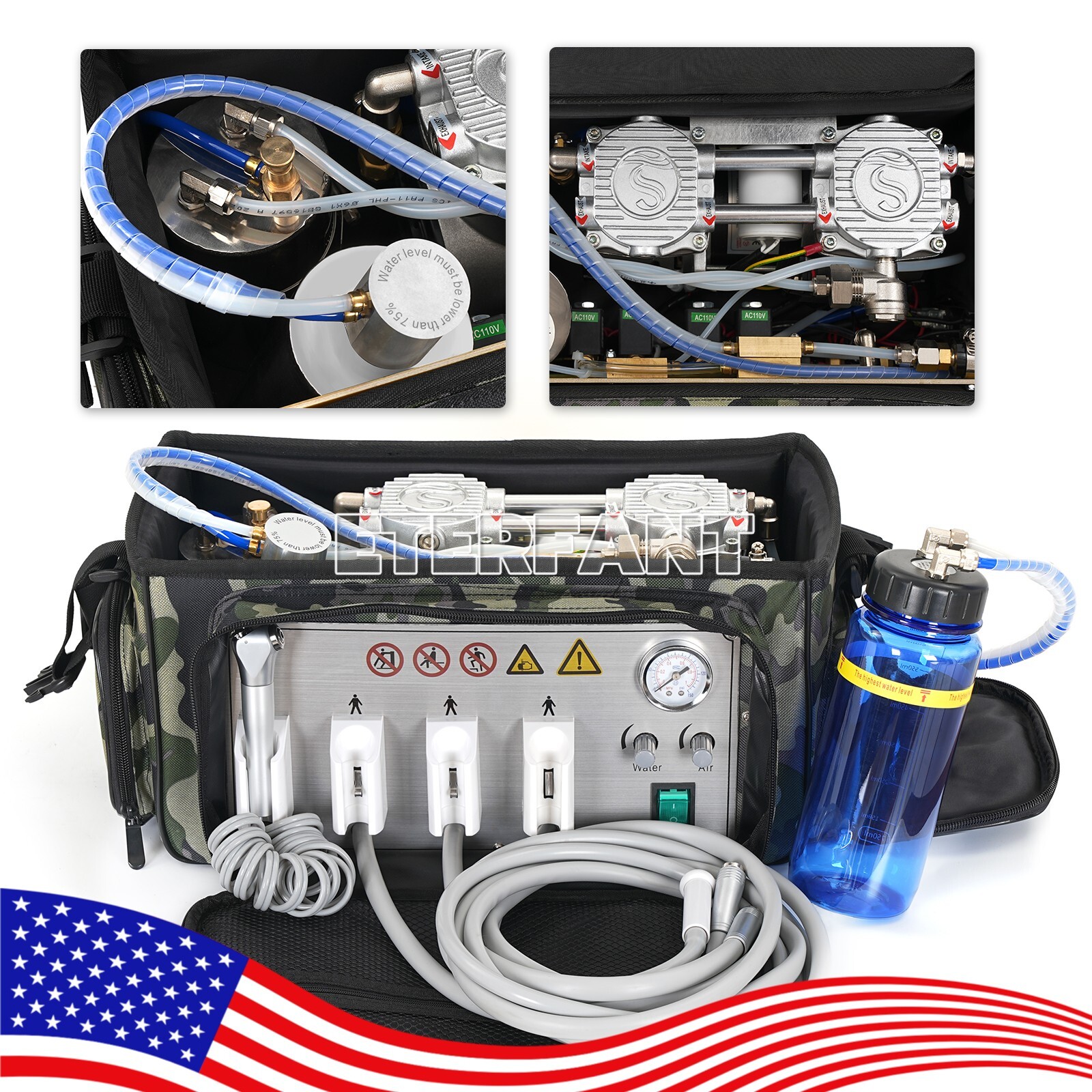 Dental Portable System Unit GU-P206S/Delivery Bag Air Compressor Suction System