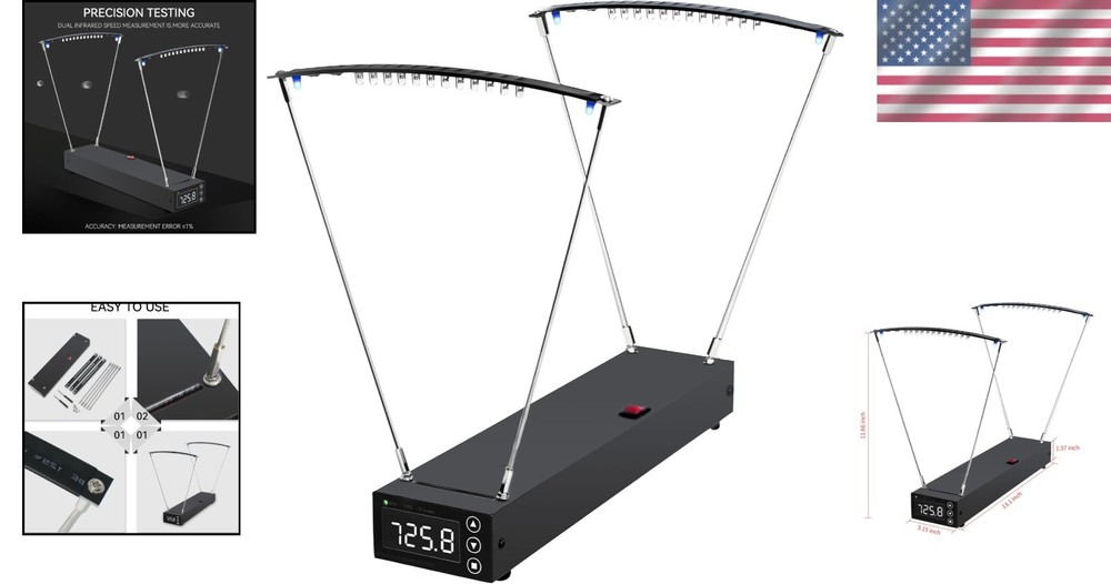 Versatile Chronograph for Archery & Shooting: LCD Speed Measurement Device