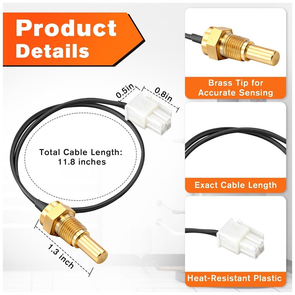 Thermistor Chamber Sensor Replacement Compatible with Rheem AP19299 Ultra Low