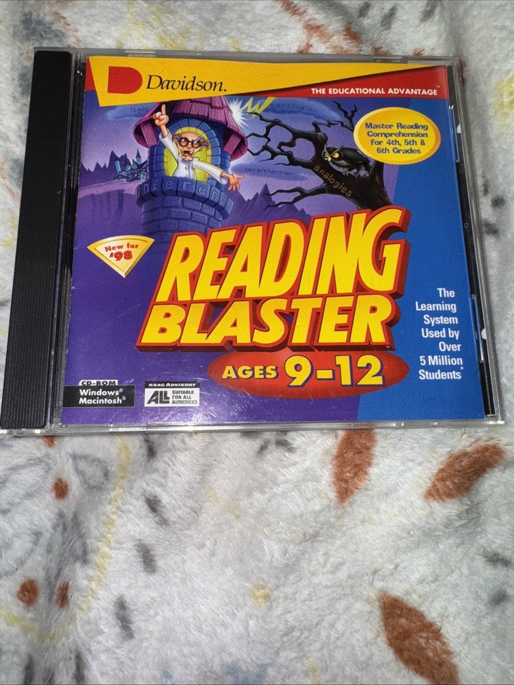 Knowledge Adventure Reading Blaster Ages 9-12 Grades 4-6 CD-ROM WIN/M