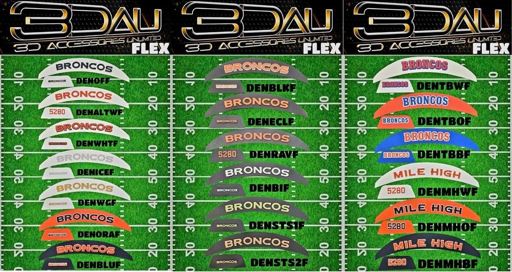 Denver Broncos 3D Front & Back SpeedFlex Bumpers