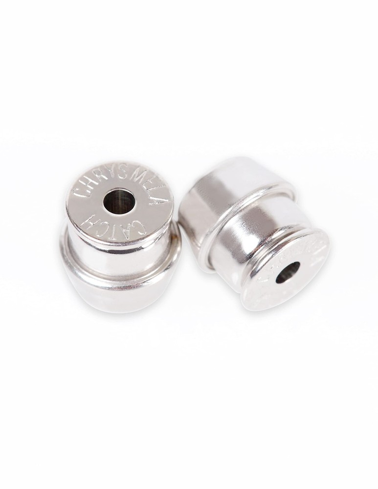 Secure Locking Earring Backs - Platinum Finish, Fits Most Posts, Protects Diamon