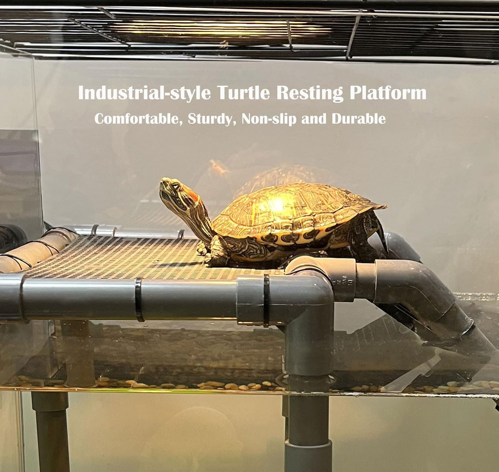 Large Standing Turtle Basking Platform, 10.8" Width Aquatic Resting Area, DIY Ra