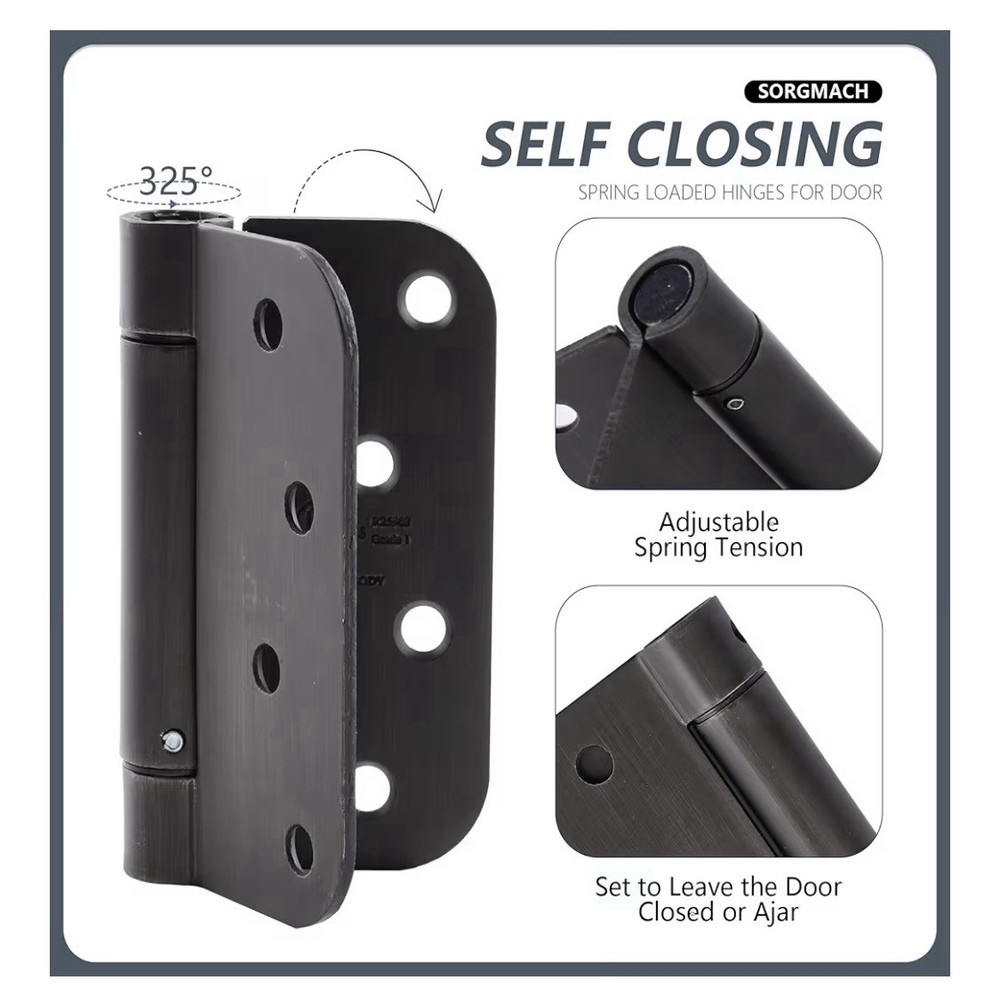 Self Closing Hinge Oil Rubbed Bronze Auto Close Hardware Hinge Outlet Adjustable