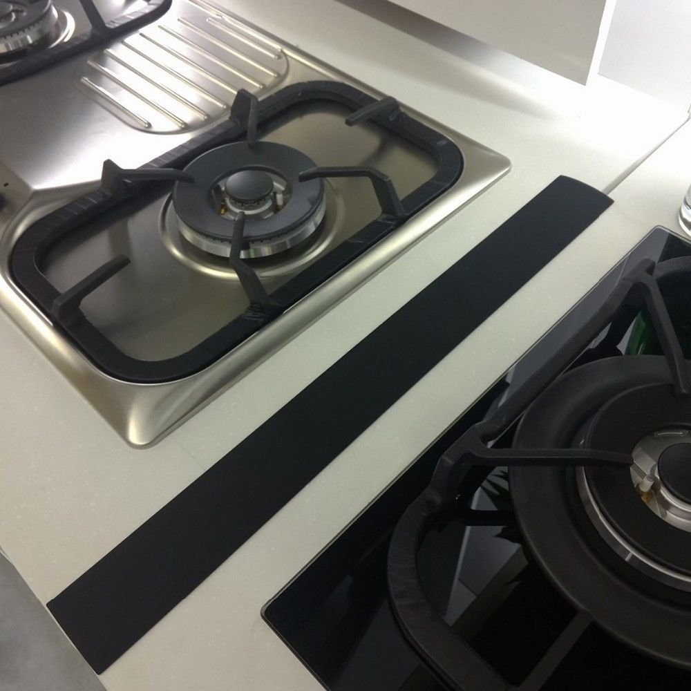 2 Pack Flexible Kitchen Stove Gap Covers, Silicone Gap Fillers Between Counte...