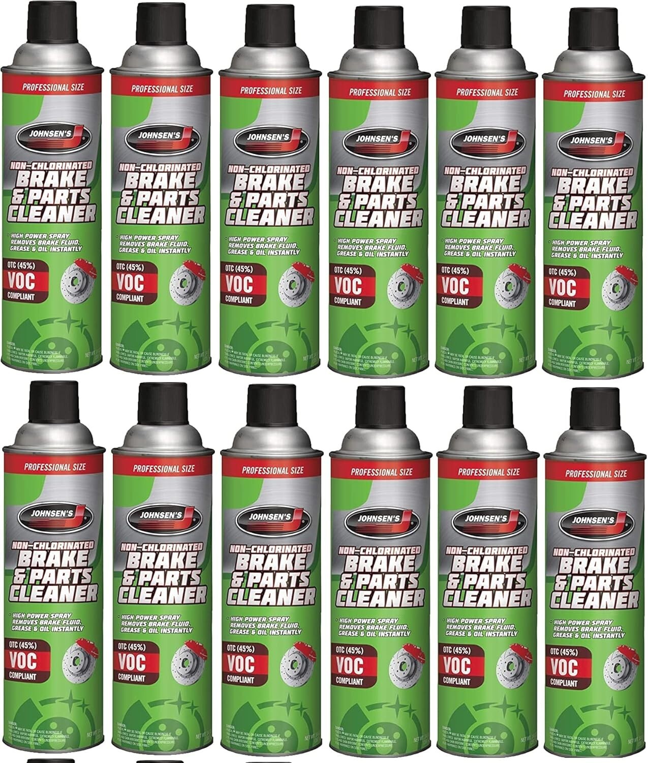 Johnsens Brake Cleaner 2417 - 14oz - Non Chlorinated LOW VOC - Case of 12