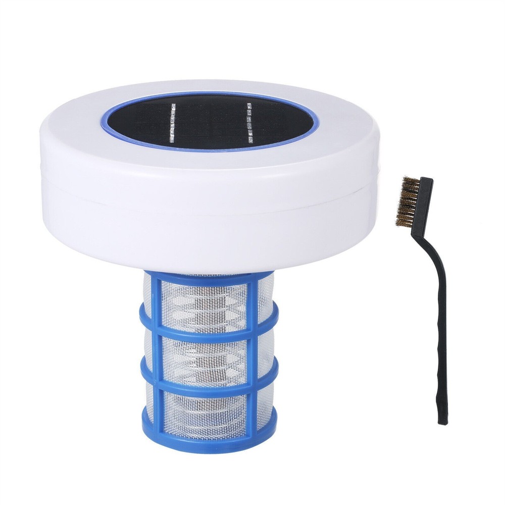 Solar Powered Pool Ionizer Purifier Copper Silver Ion Algae Cleaning New5C