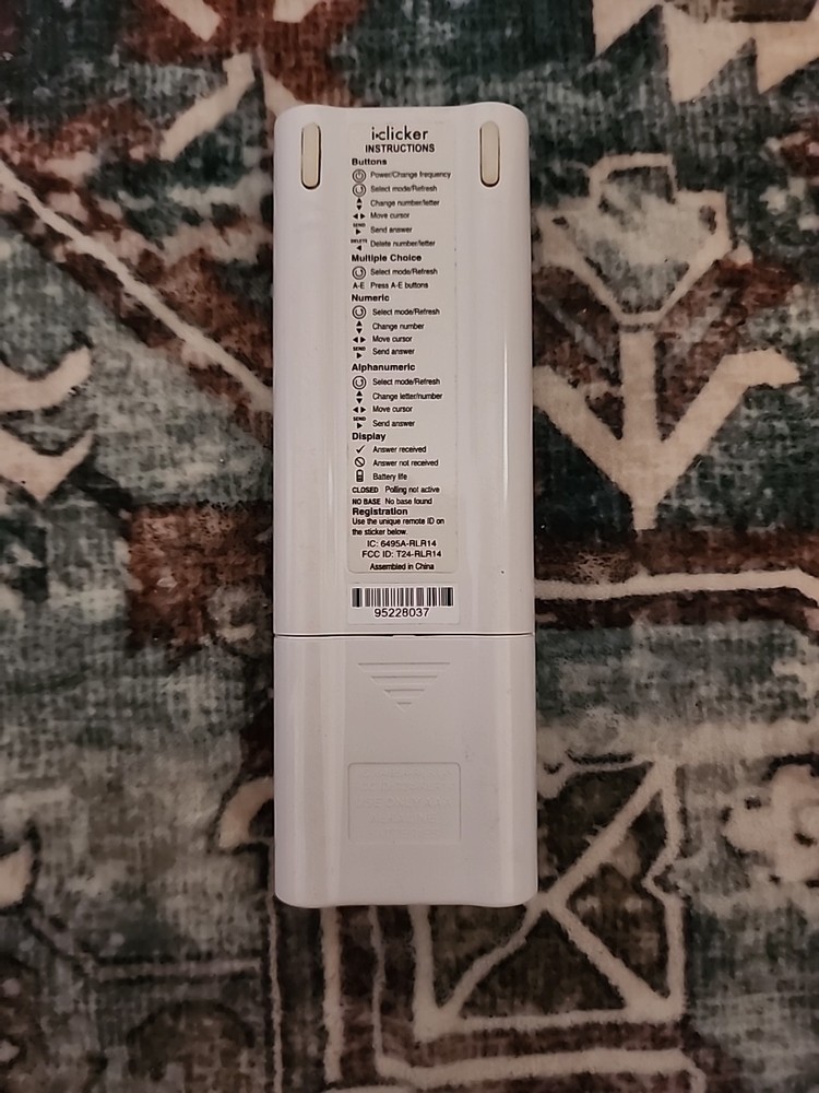 I-Clicker 2 Student Classroom Response Remote Control Pre-owned