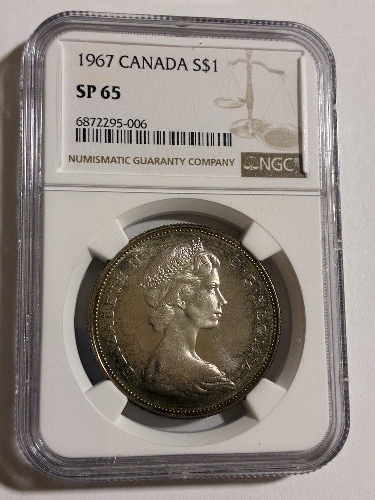1967 Canada Dollar NGC SP65