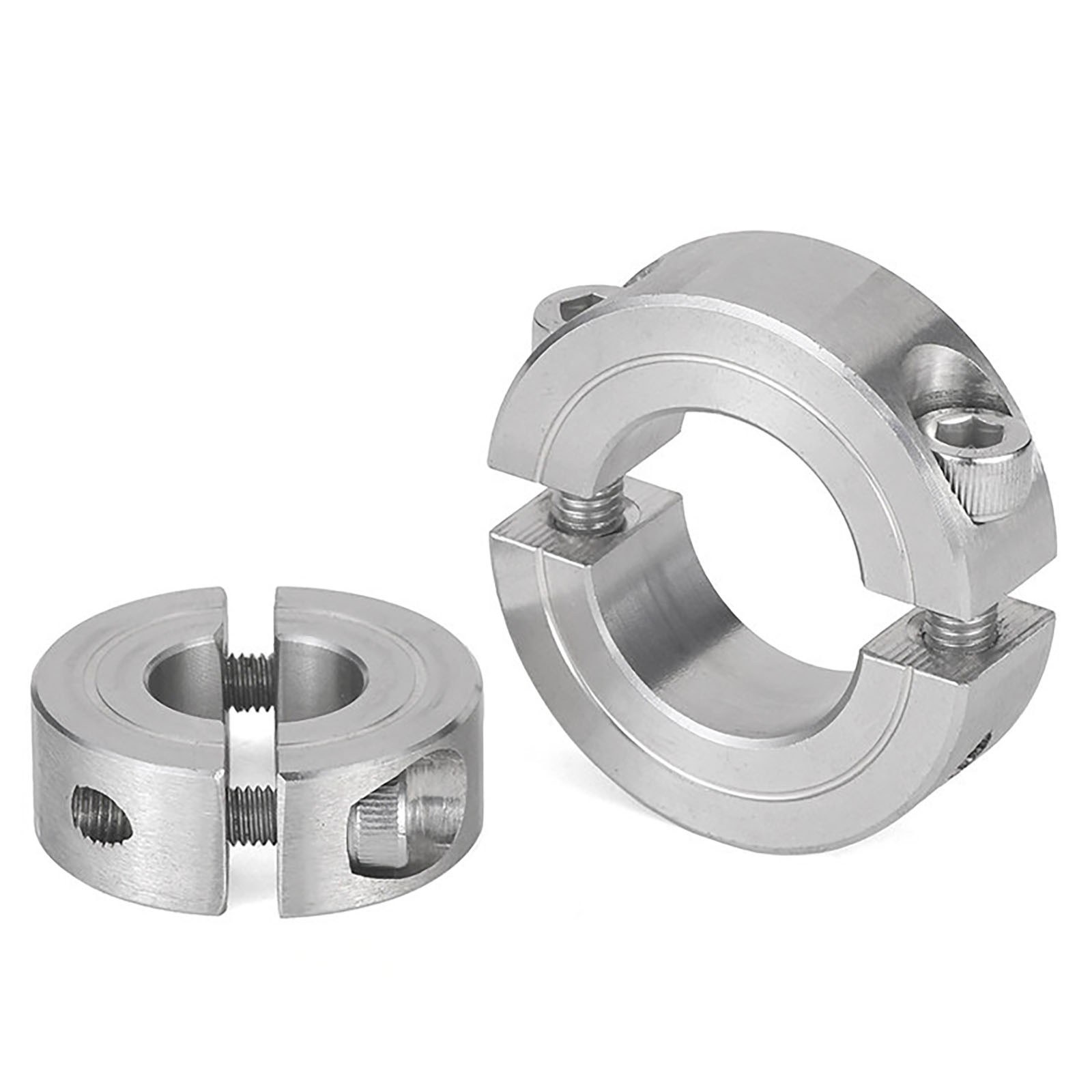 304 Stainless Steel Double Split Shaft Collar 2-Piece Clamping Metric Axle