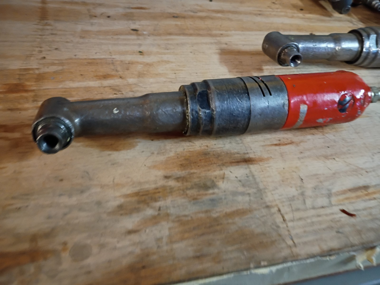 Lot Of 3 Right Angle Air Drill Motors Threaded