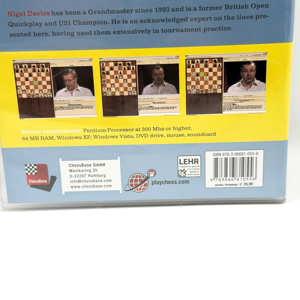 Nigel Davies 1.e4 For the Creative Attacker Fritz Trainer Chessbase DVDROM Chess