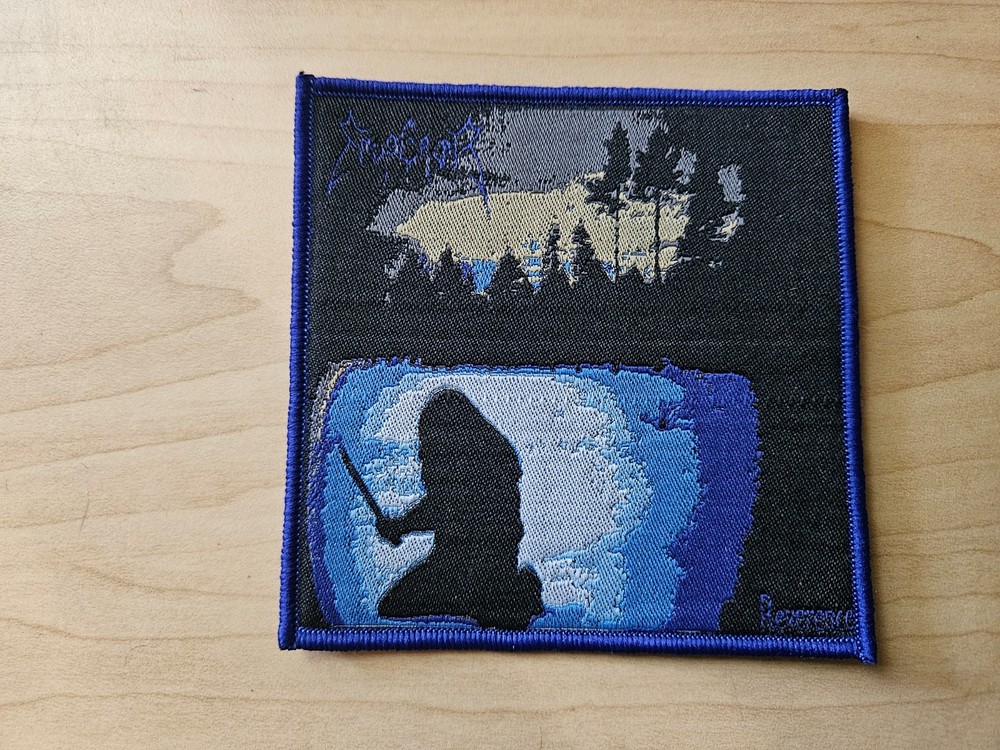EMPEROR, SEW ON BLUE BORDER WOVEN PATCH