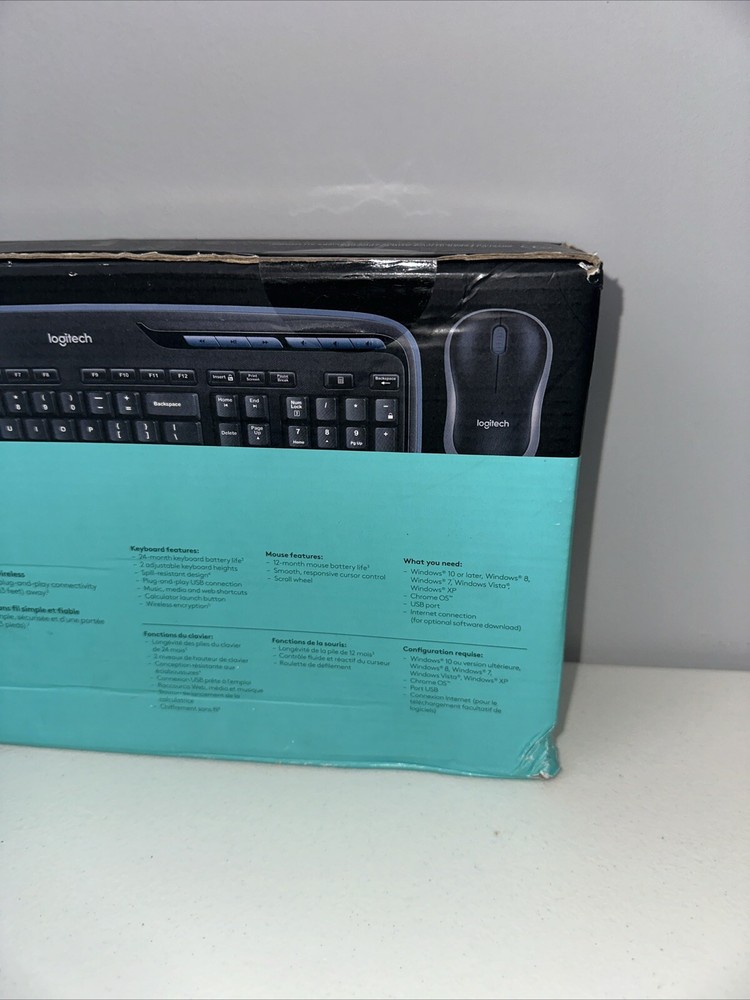 Brand NEW Logitech Wireless Desktop MK320 Cordless Keyboard & Mouse Combo