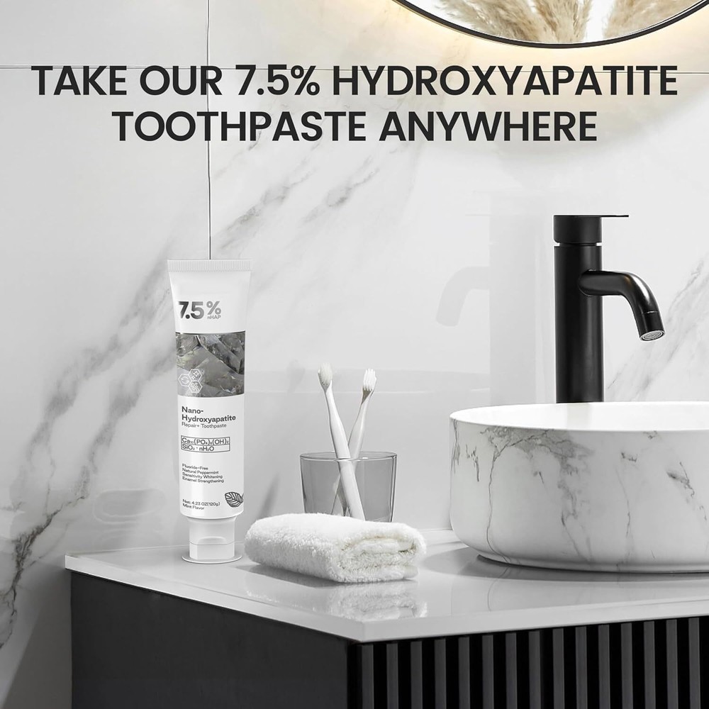 7.5% Hap Nano-Hydroxyapatite Toothpaste for Sensitive Teeth-Deep Clean 120g US🔥