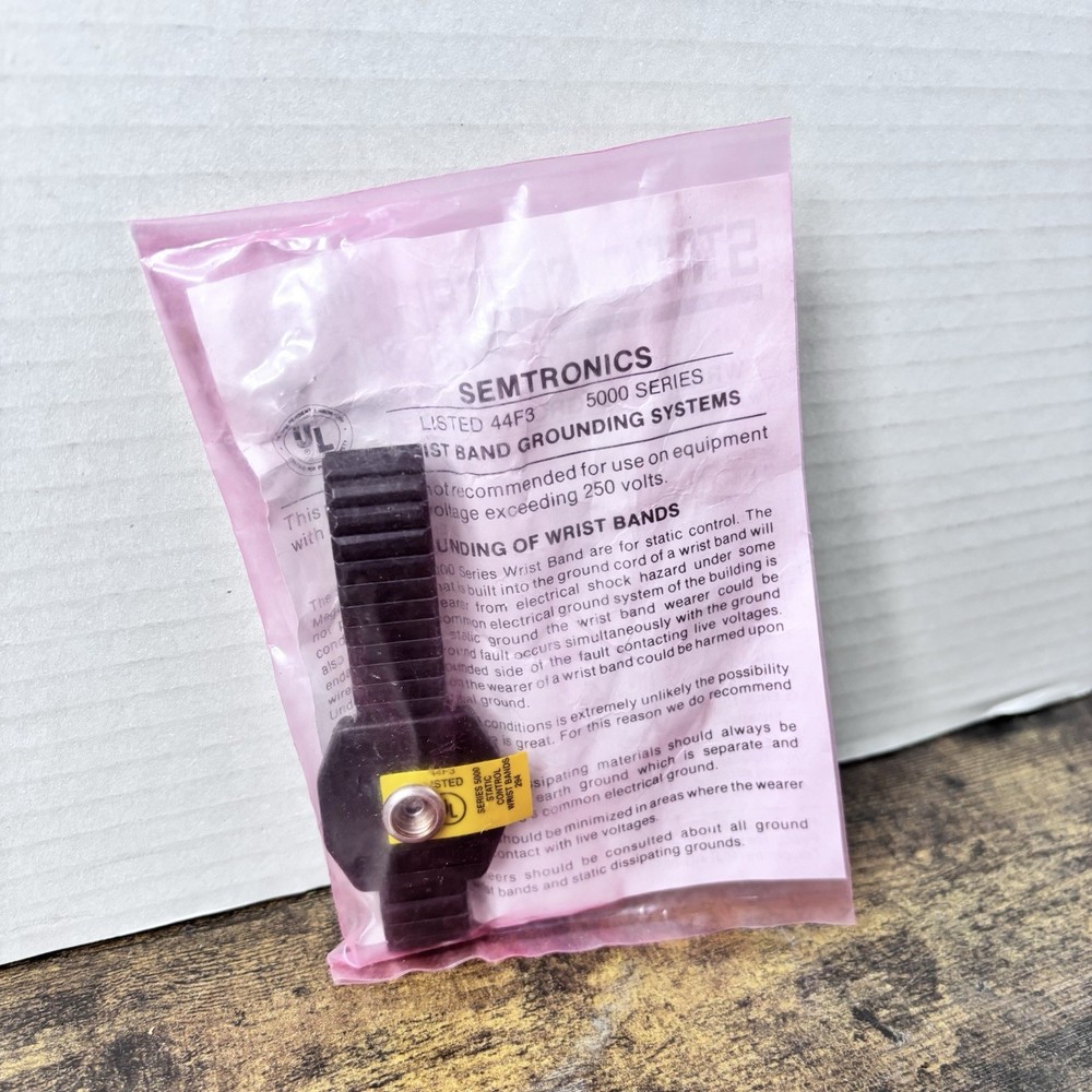Static Control By Semitronics Wristband Grounding System 5000 Series