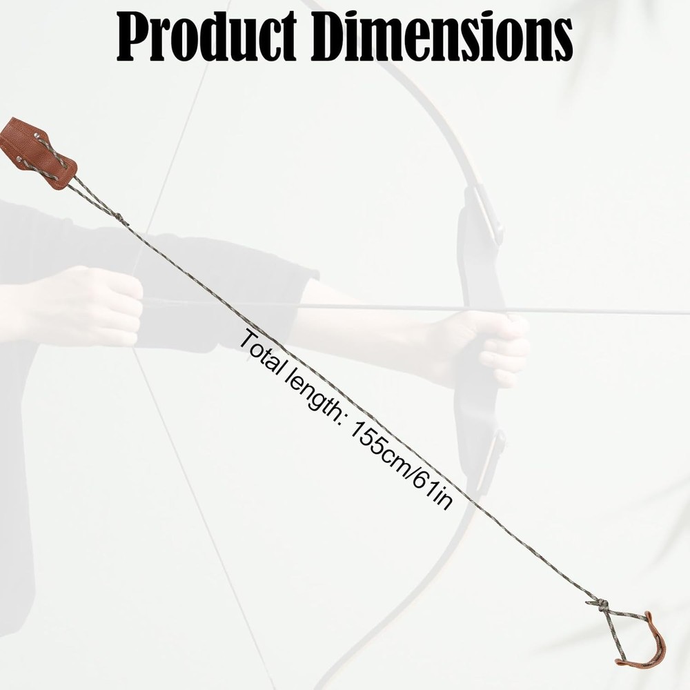 Leather Bow Stringing Tool with Non-Slip Grip - Pro Archery Accessory