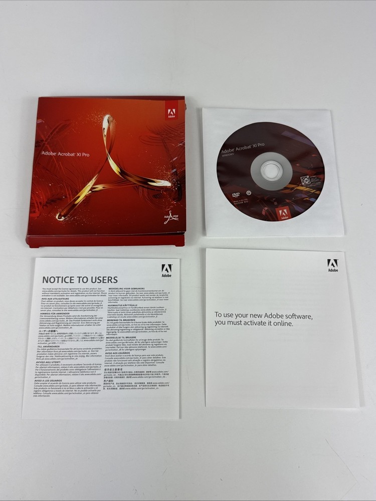 Adobe Acrobat XI Pro Full Windows Licensed SOLD AS IS