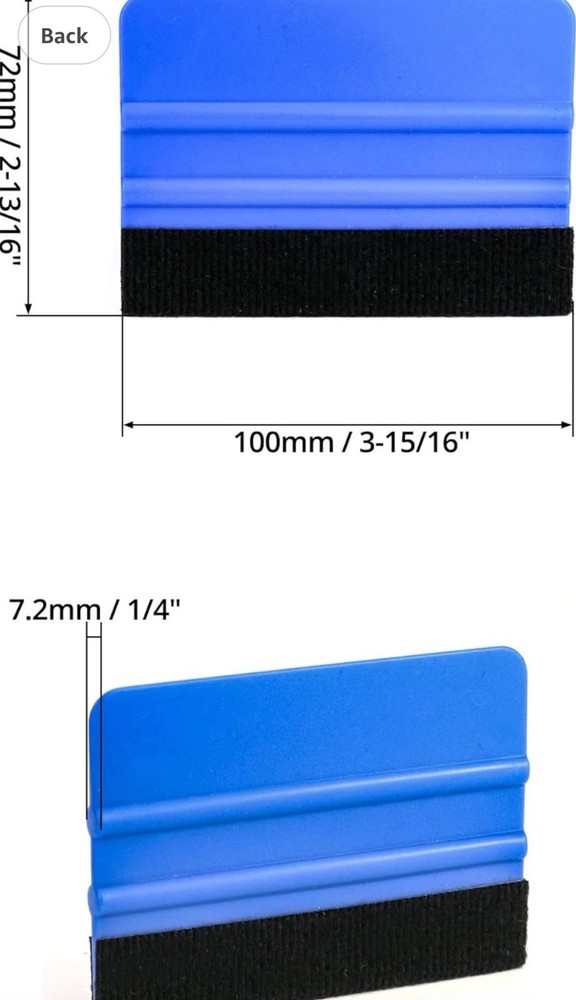 10pcs Vinyl Squeegee Felt Edge Squeegee, 4 Inch Felt Squeegee Applicator Tool Sc