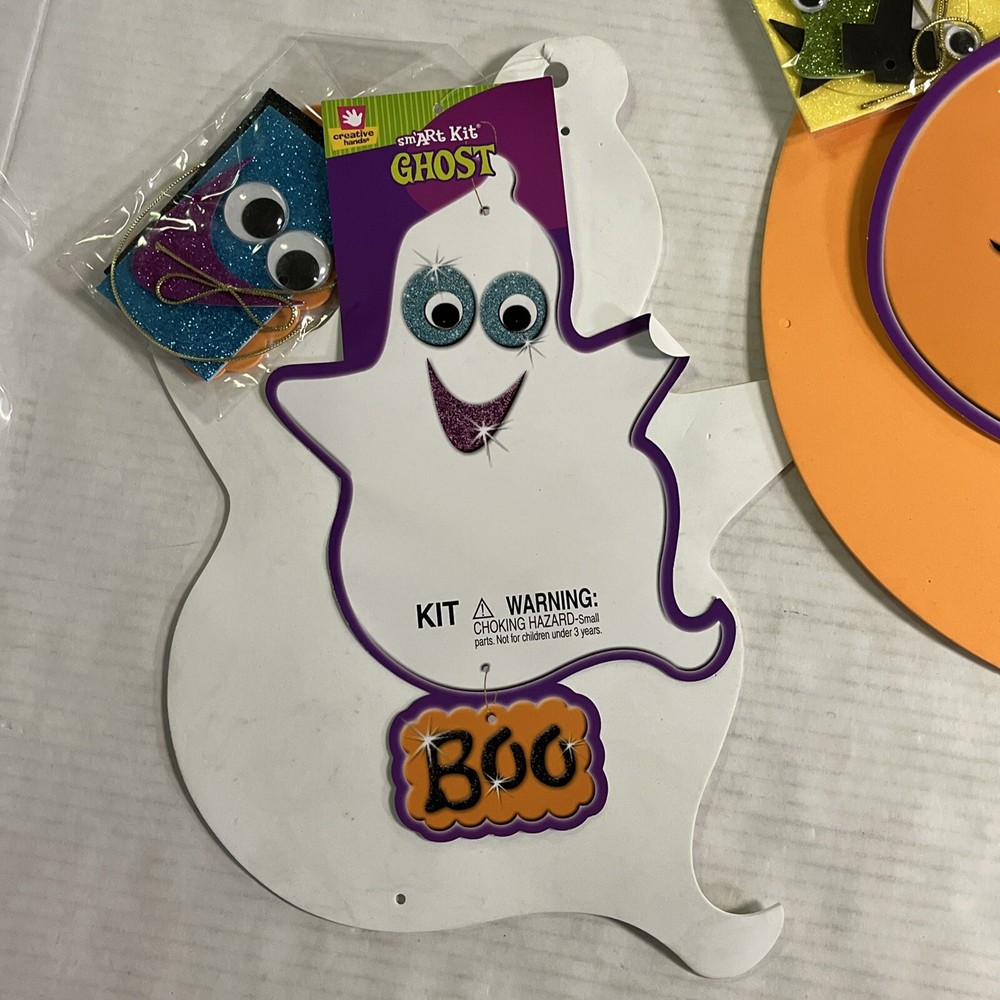 Fibre Craft Creative Hands smArt Kit Make a Pumpkin Ghost 2007 NOS