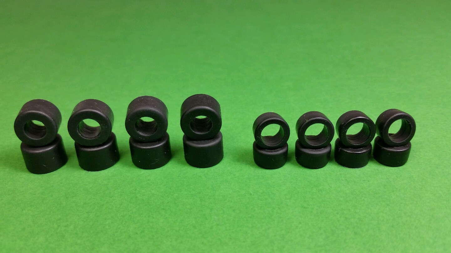 ☆16 SILICONE TIRES☆ For TYCO 440x2~440 SMALL Front & Rear hop up slot car parts
