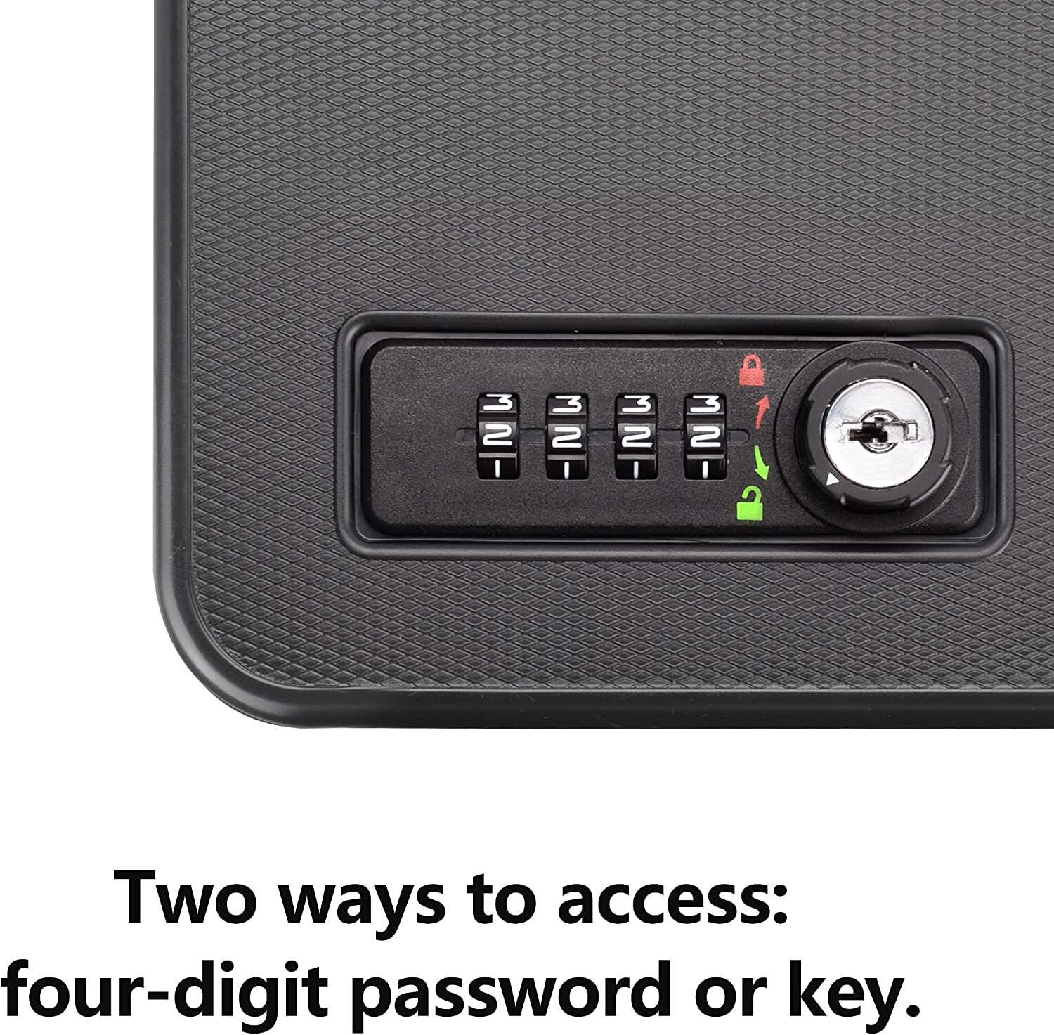 Gun Safes for Pistols, Small Pistol Safe Portable Safe Plastic Car Travel Safe