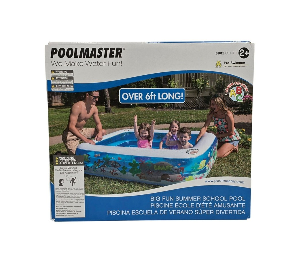Poolmaster Big Fun Summer Pool - Over 6 Feet Long