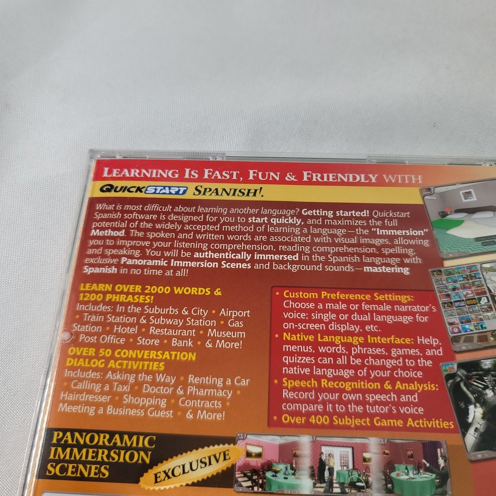 Quick Start PC CD-ROM Spanish Language Software 2004