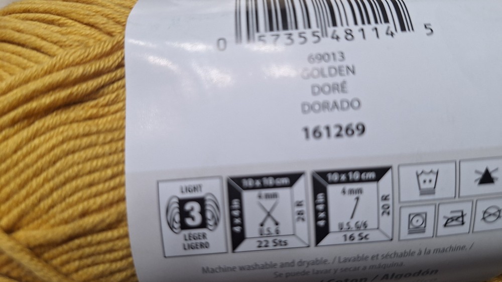 Bernat Softee Cotton yarn Vest kit & pattern sizes S, M, or L