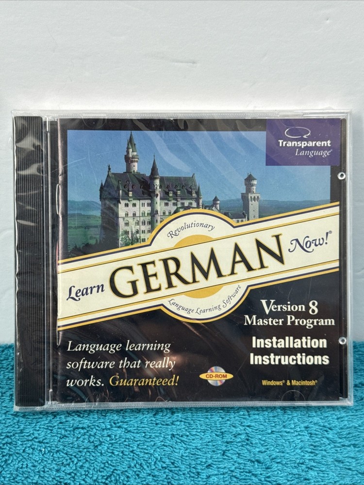 Learn German Now! Version 8 Master program Transparent Language SEALED! win mac