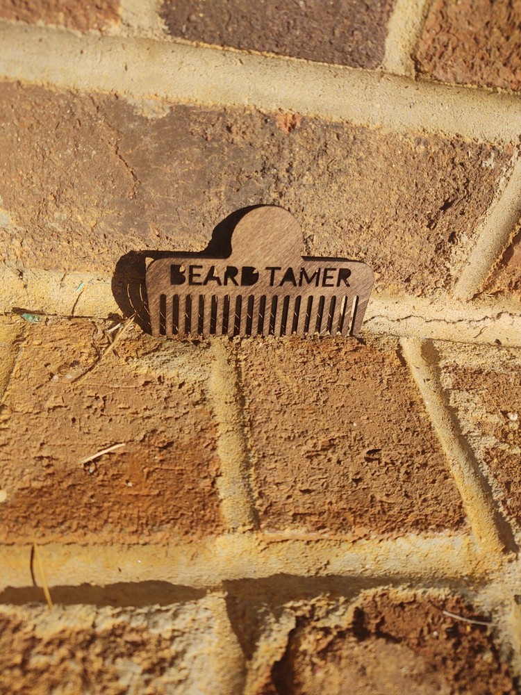 wooden beard comb