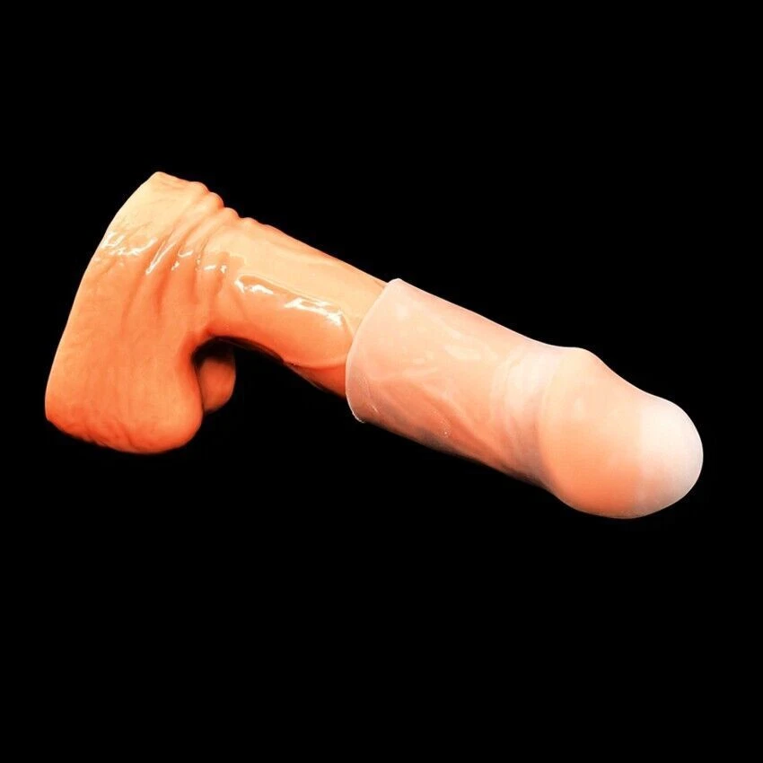 Male Penis-Extender Stretcher Max Vacuum Enhancer Enlarger Silicone Sleeve S-XXL