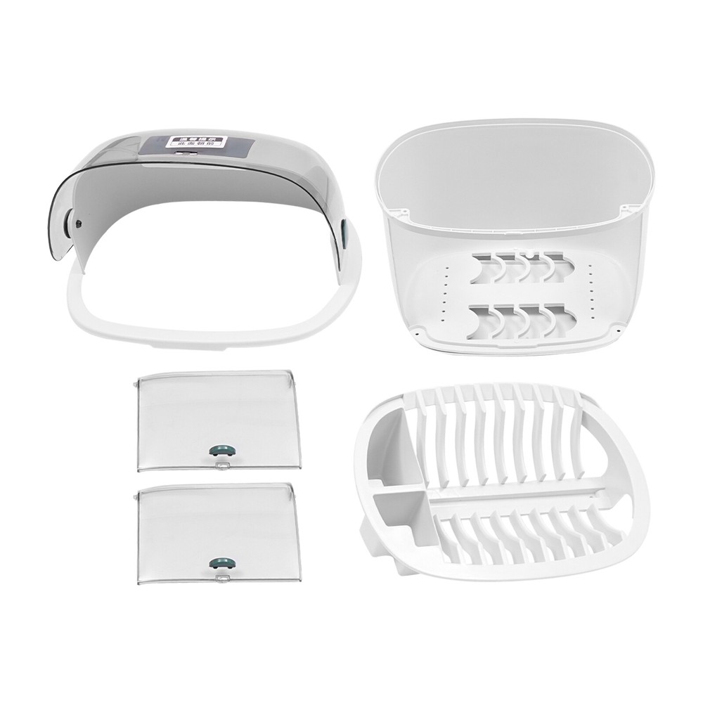 2 Tier Plastic Drying Rack for Kitchen, Dish Drying Rack 2-tier Dish Drying Rack