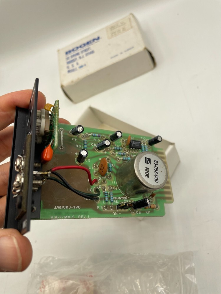 BOGEN COMMUNICATIONS MM-S, Microphone Preamp Module (NIB)