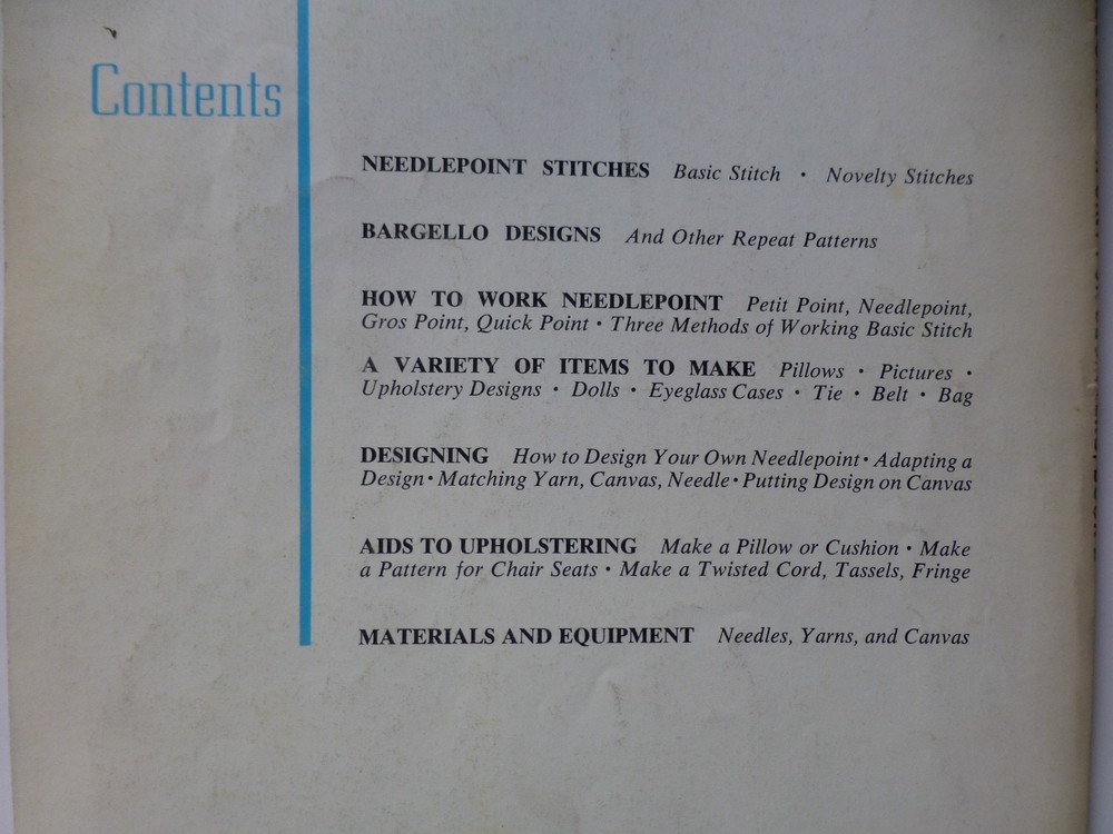 McCall's Needlepoint for Beginners Book 2 - 1972 - 24 Patterns