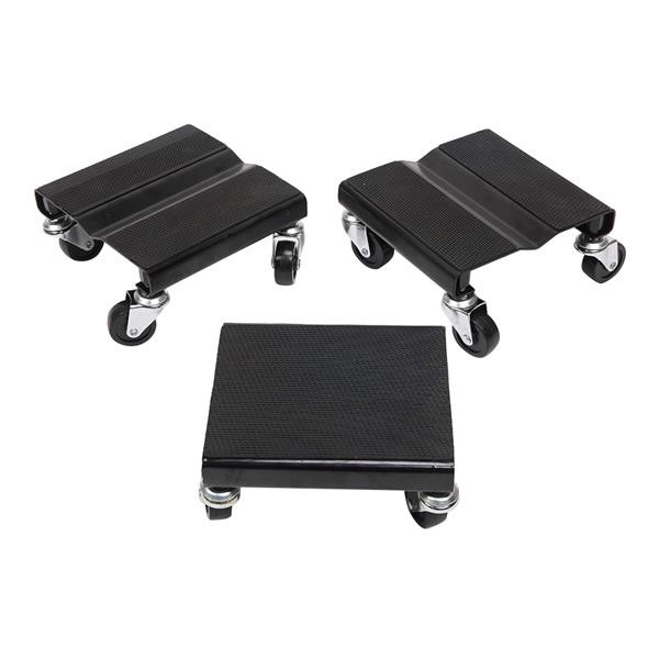 3pcs Snow Mobile Dolly Black