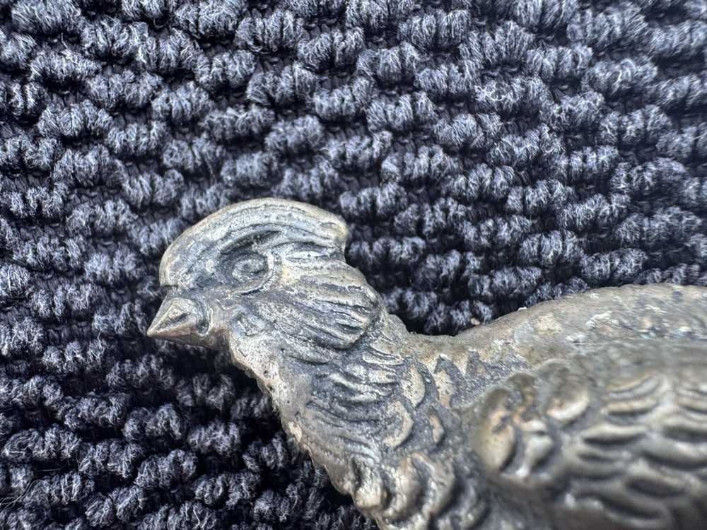 MCM Vintage Silver Plated Pheasants, Pair