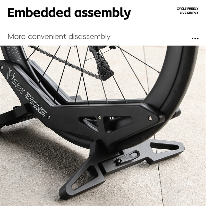 Adjustable Bicycle Stand Rack ABS MTB Road Bike Indoor Floor Parking Stand Black